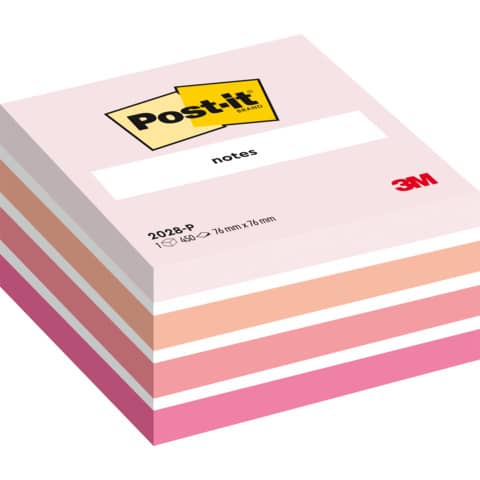Foglietti riposizionabili Post-it® Notes Cubo Neon 76x76 mm assortiti 450 ff 2028-P